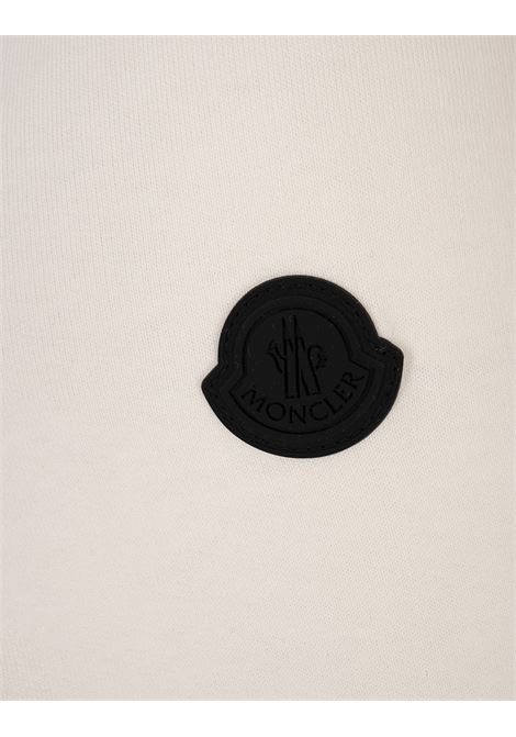 Felpa Bianca Con Logo Sfumato MONCLER | 091-8G00007 809KR034
